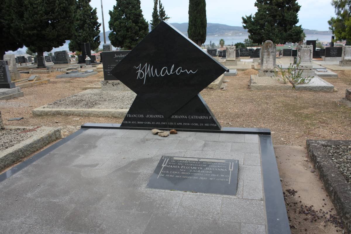 MALAN Francois Johannes 1898-1967 &amp; Johanna Catharina P. 1908-1994 :: MALAN Maria Elizabeth Johanna nee LAUBSCHER 1900-1930