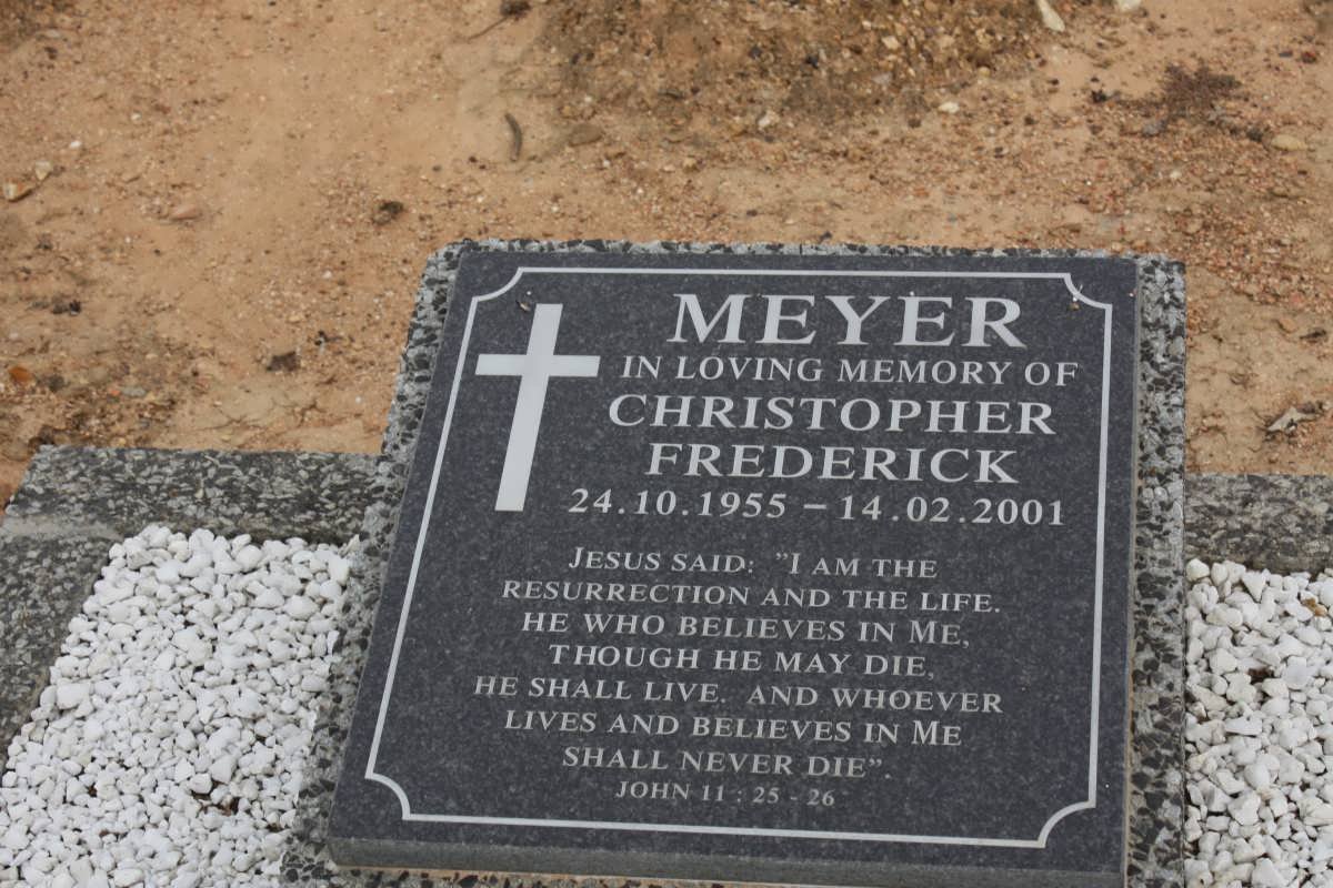 MEYER Christopher Frederick 1955-2001