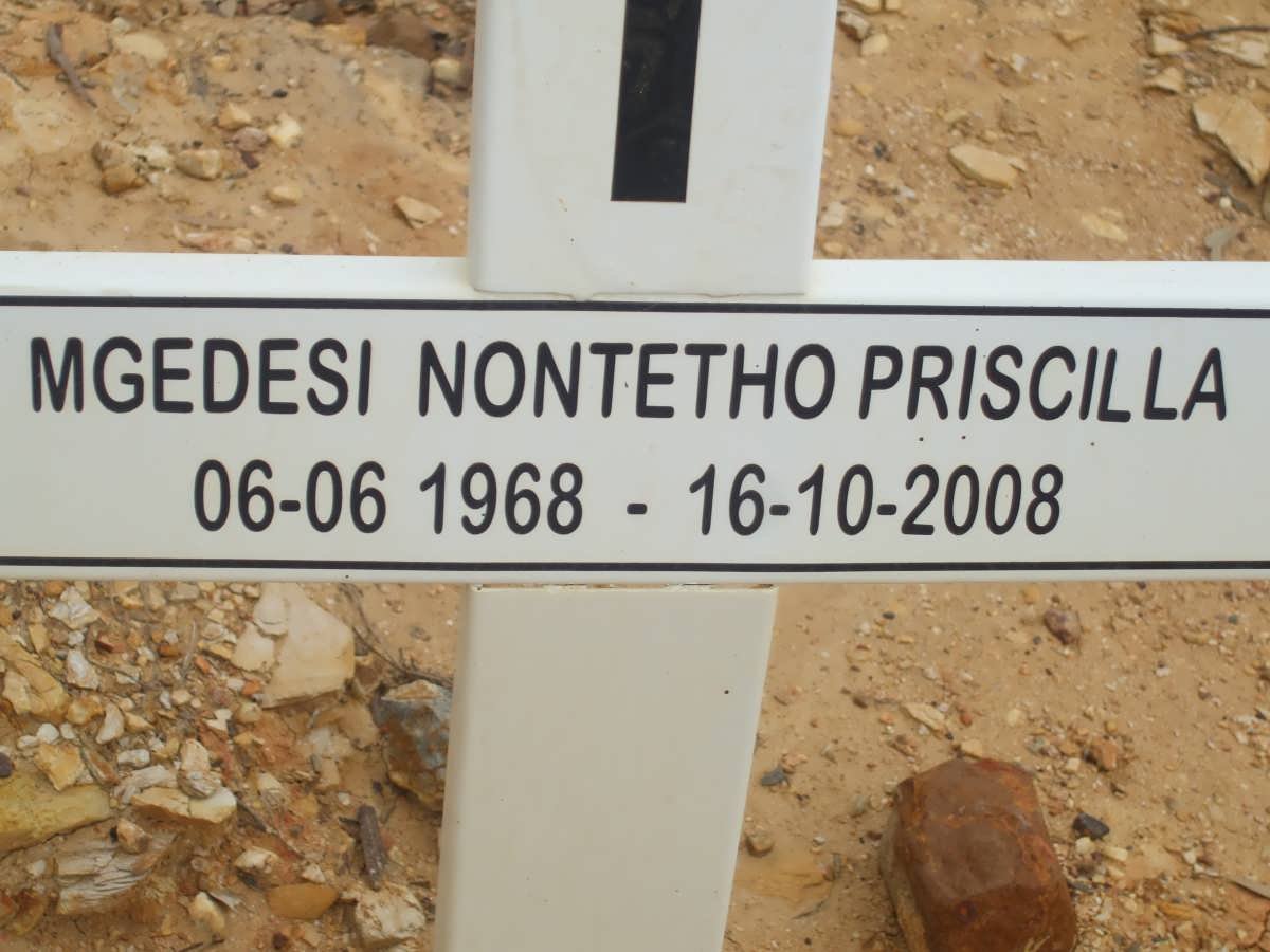 MGEDESI Nontetho Priscilla 1968-2008