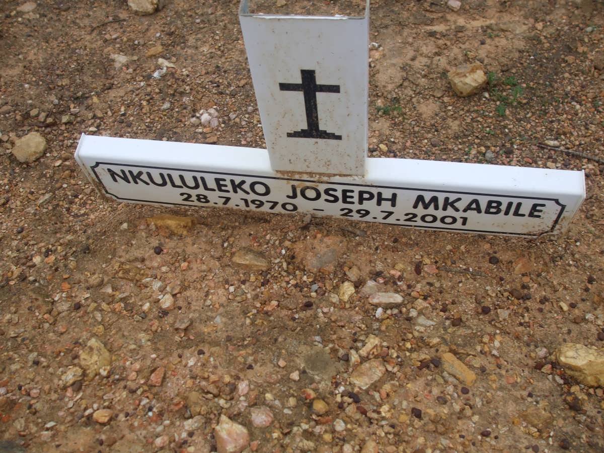 MKABILE Nkululeko Joseph 1970-2001