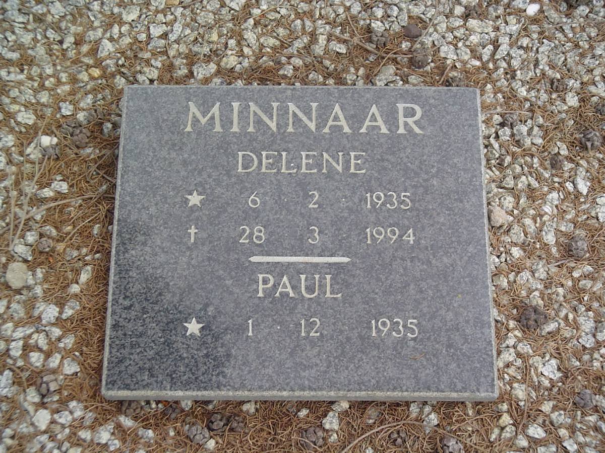 MINNAAR Paul 1935- &amp; Delene 1935-1994