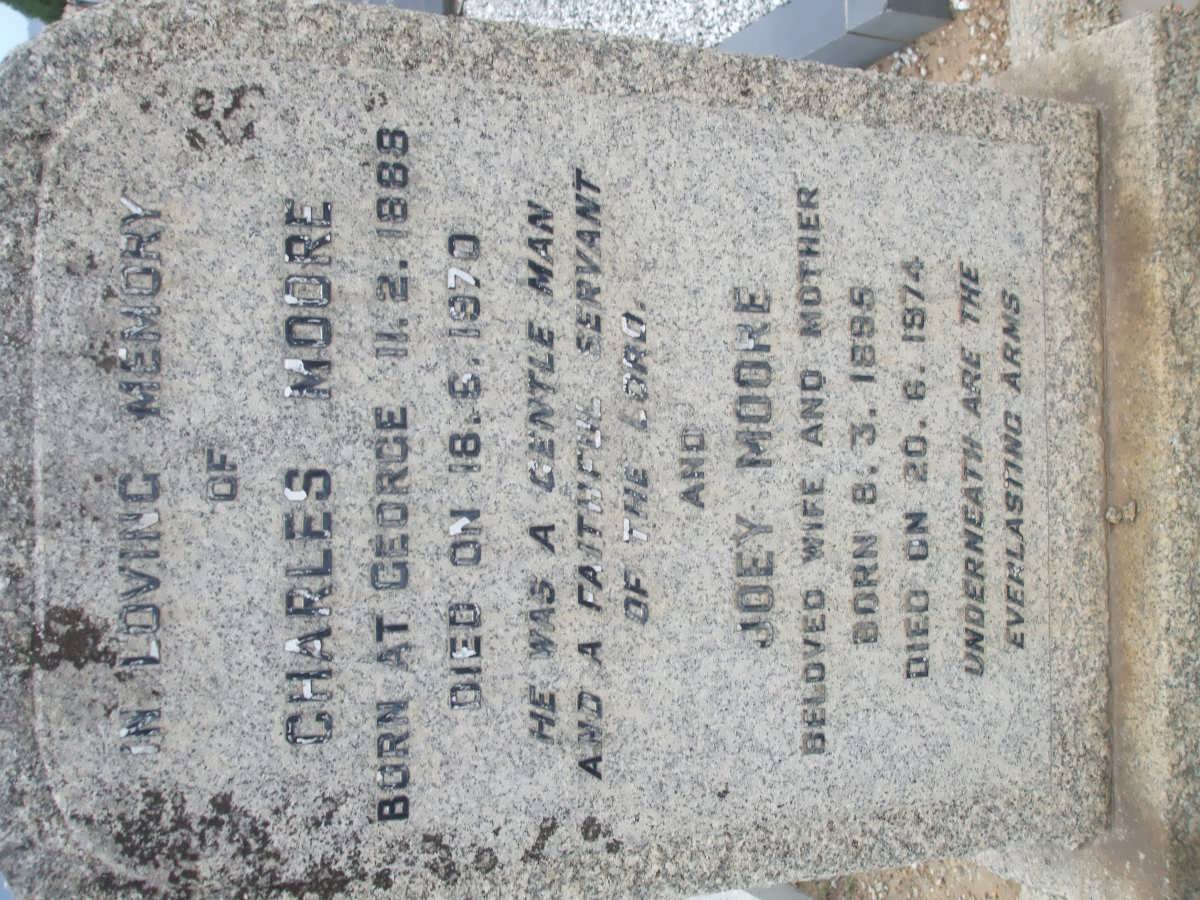 MOORE Charles 1888-1970 &amp; Joey 1895-1974