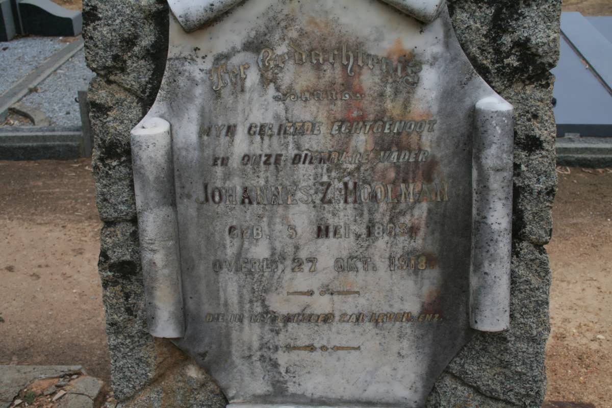 MOOLMAN Johannes Z. 1883-1918