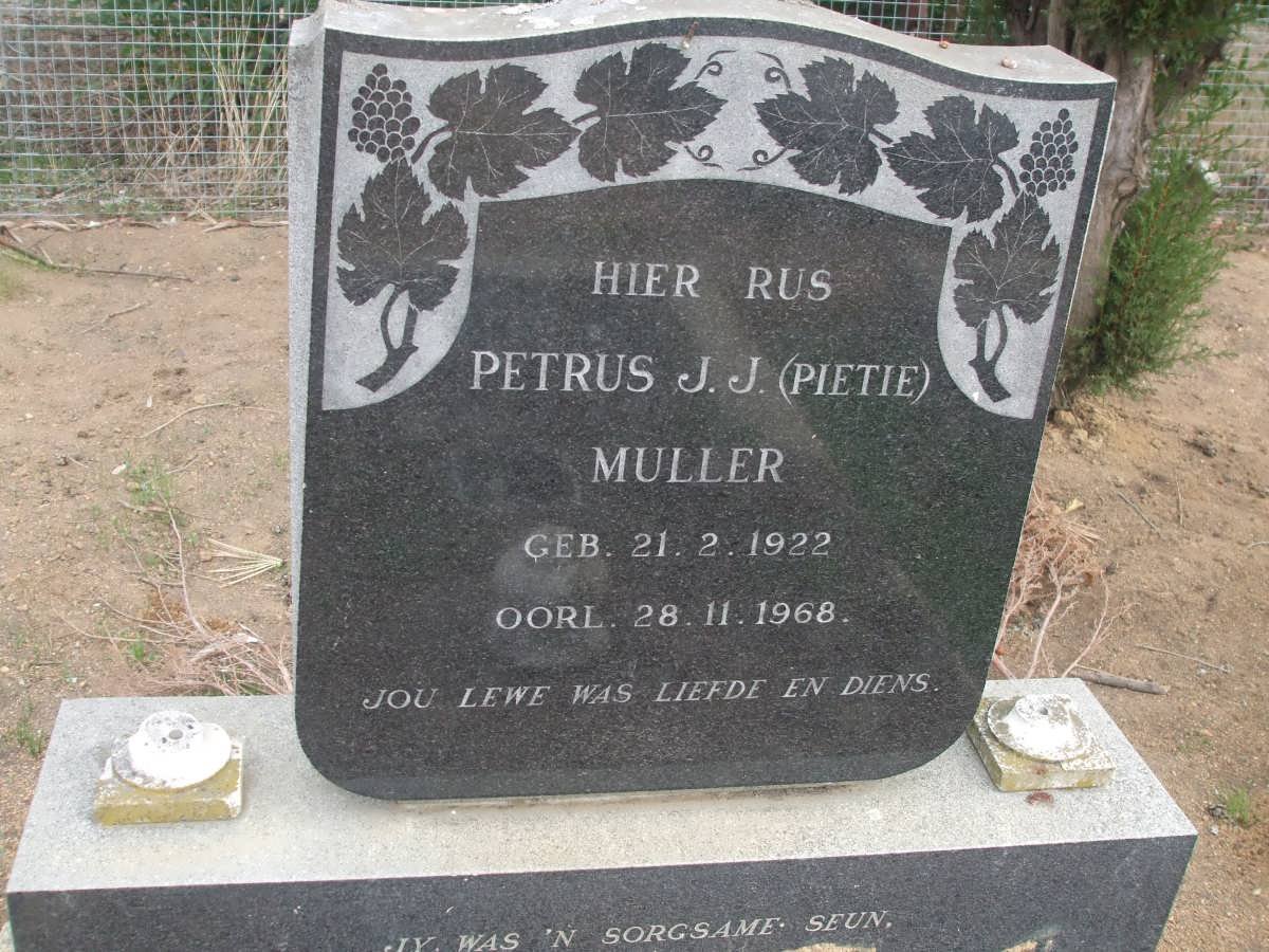 MULLER Petrus J.J. 1922-1968
