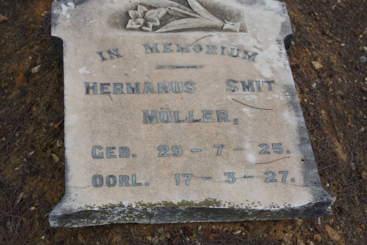 MÜLLER Hermanus Smit 1925-1927