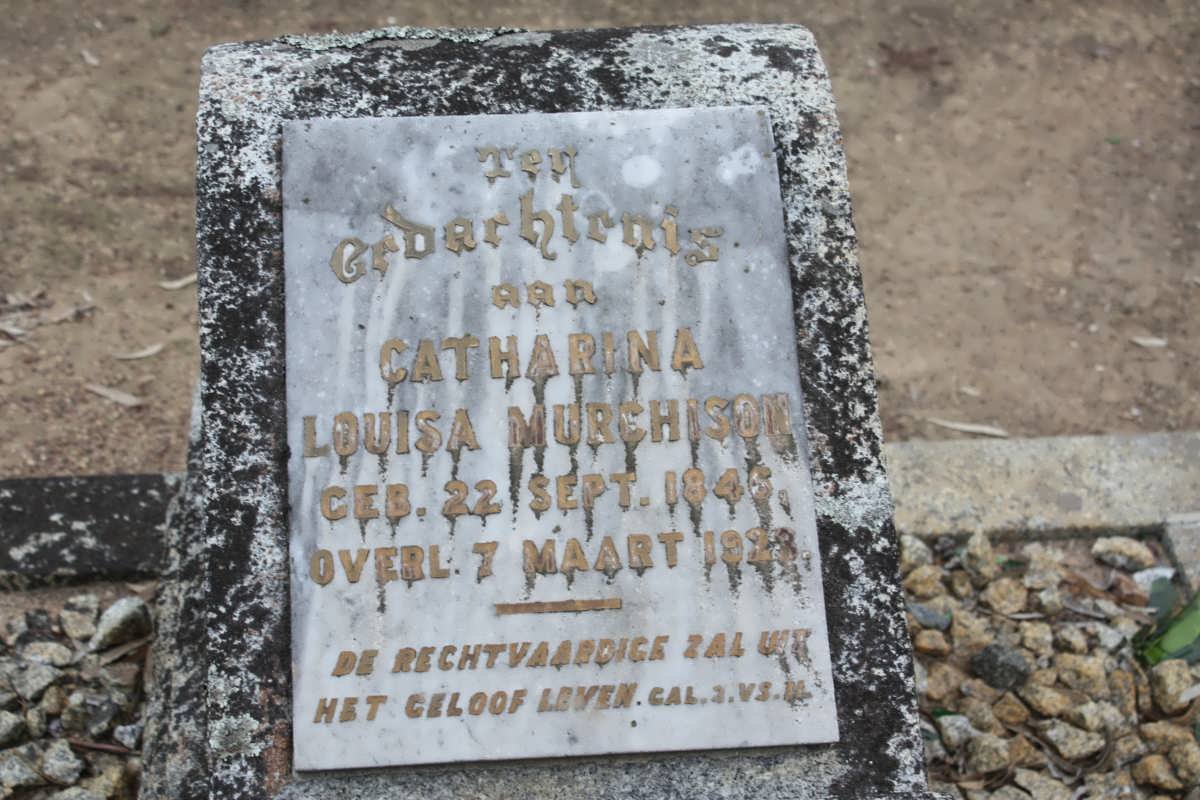 MURCHISON Catharina Louisa 1846-1928
