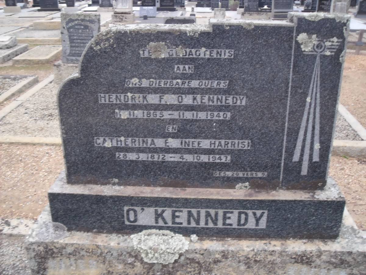 O' KENNEDY Hendrik F. 1865-1940 &amp; Catherina E. HARRIS 1872-1947