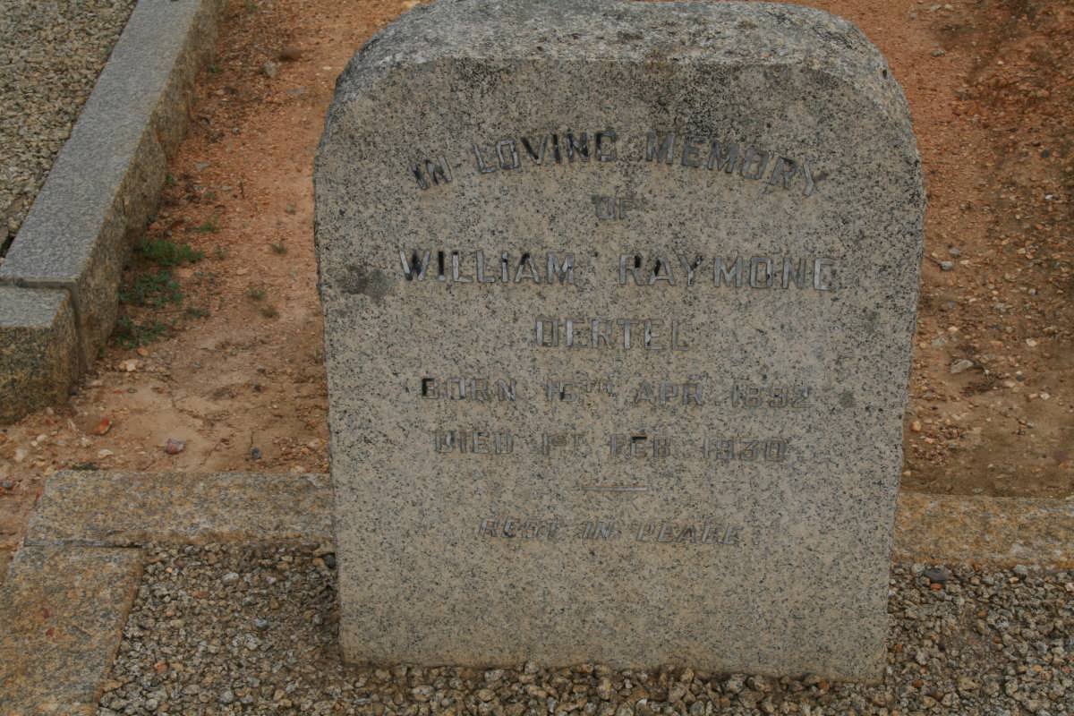 OERTEL William Raymond 1892-1930