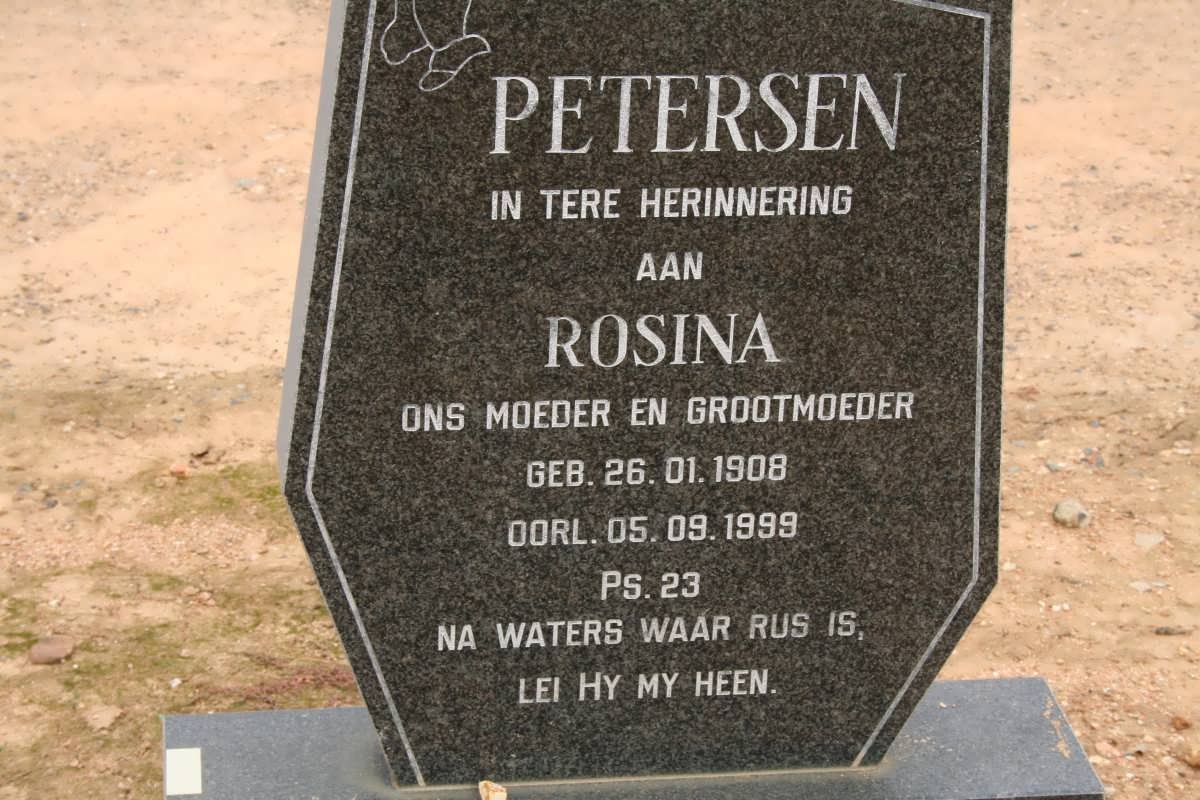 PETERSEN Rosina 1908-1999