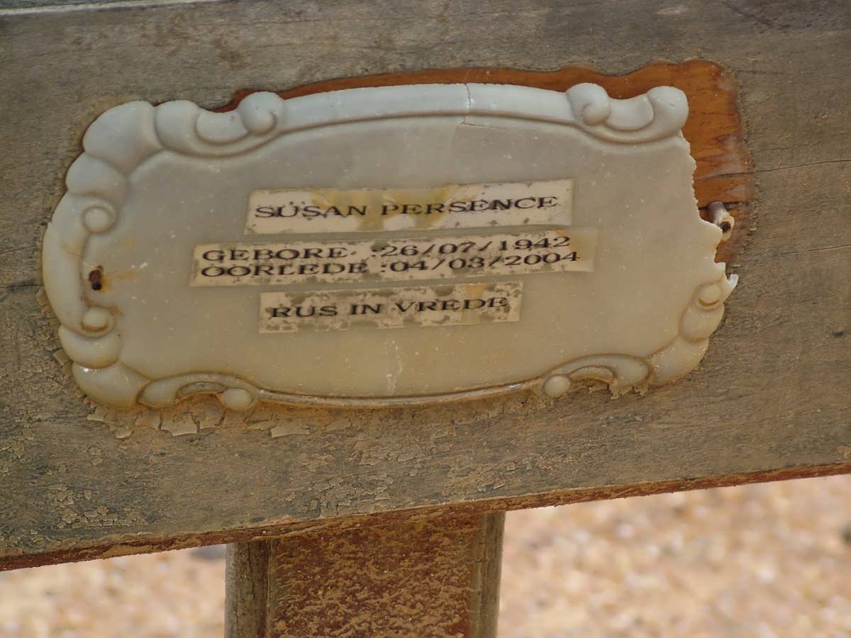 PERSENCE Susan 1942-2004