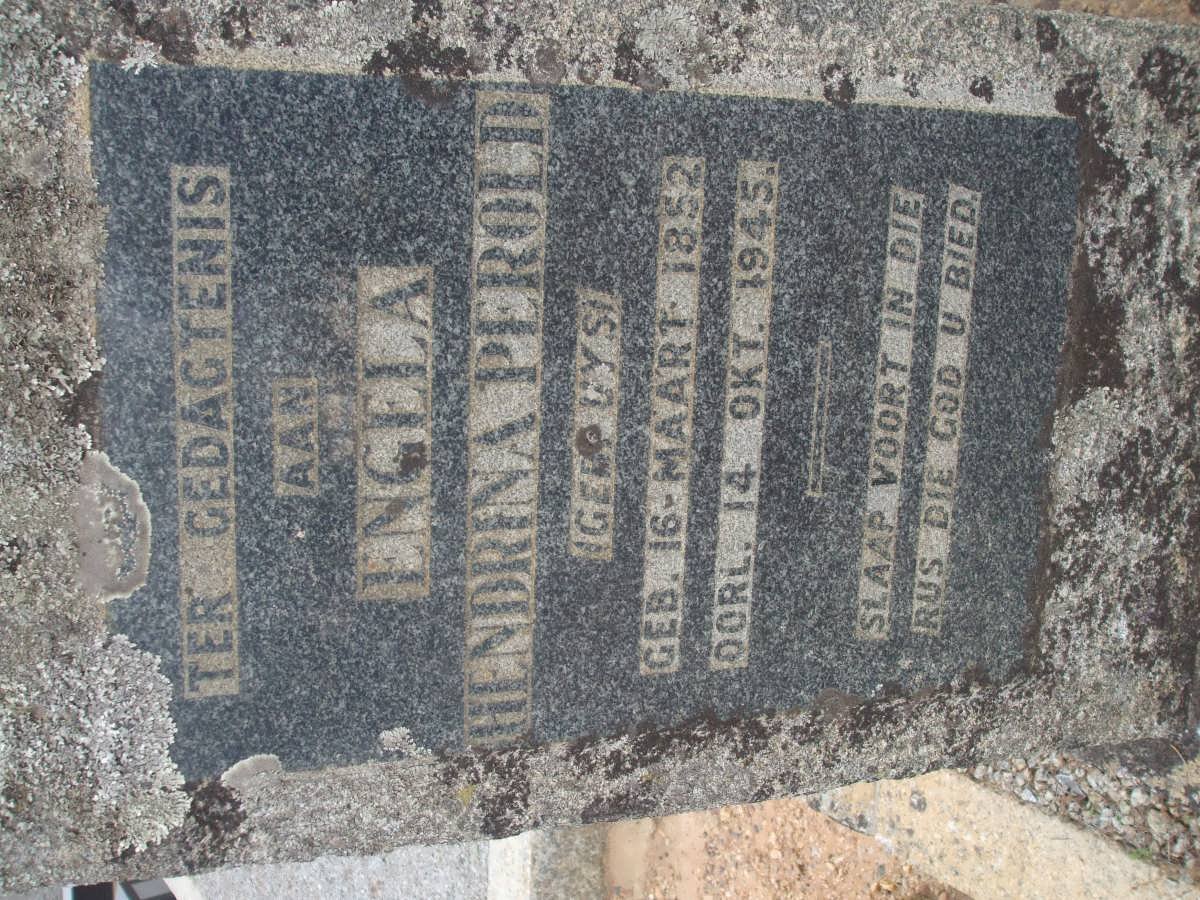 PEROLD Engela Hendrina nee UYS 1852-1945
