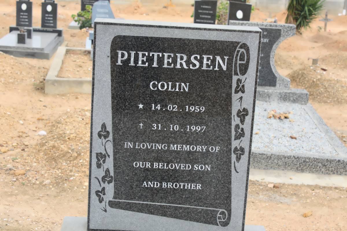 PIETERSEN Colin 1959-1997