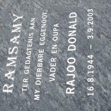 RAMSAMY Rajoo Donald 1944-2003