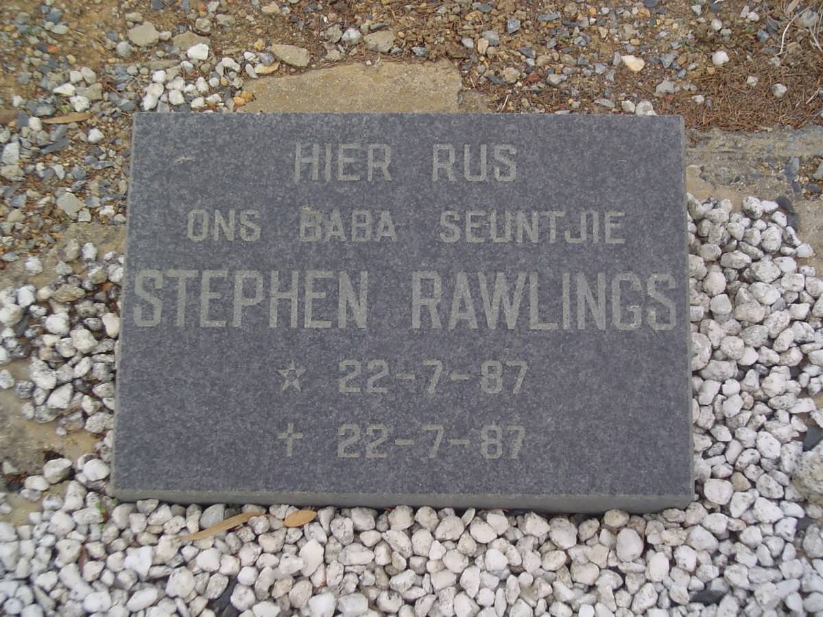 RAWLINGS Stephen 1987-1987