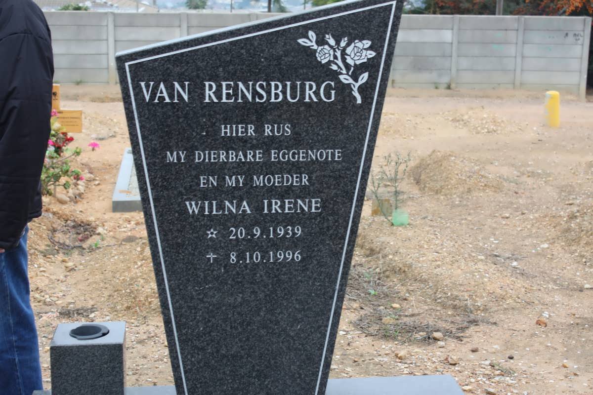RENSBURG Wilna Irene, van 1939-1996