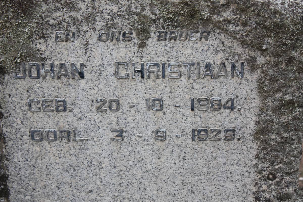 RICHTER Johan Christiaan 1884-1929