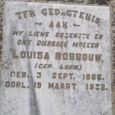 ROSSOUW Louisa nee LOUW 1866-1932