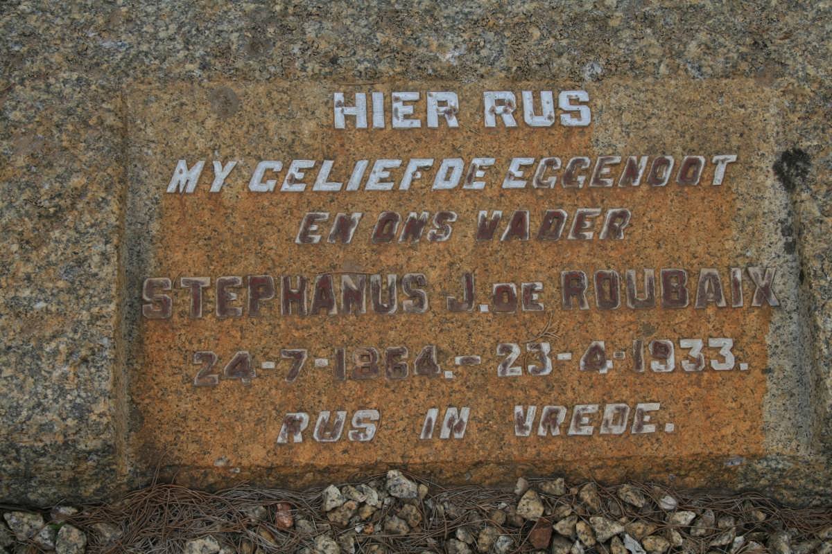 ROUBAIX Stephanus J., de 1864-1933