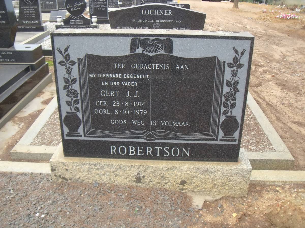 ROBERTSON Gert J.J. 1912-1979