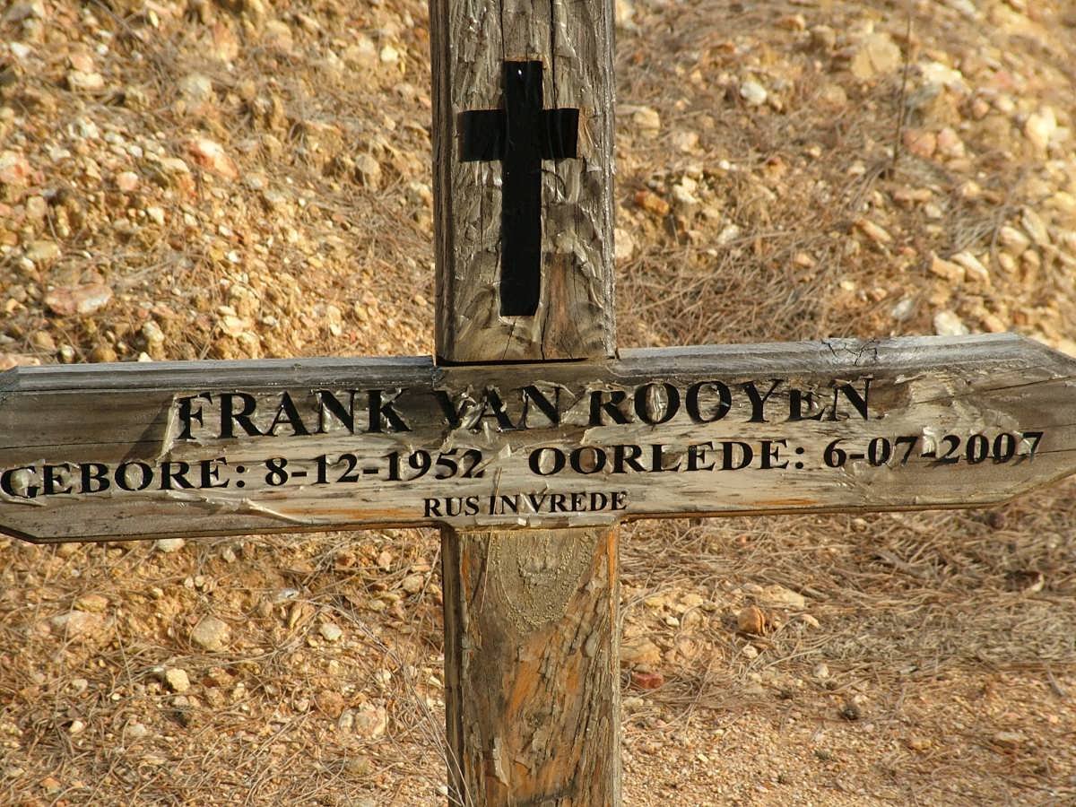 ROOYEN Frank, van 1952-2007