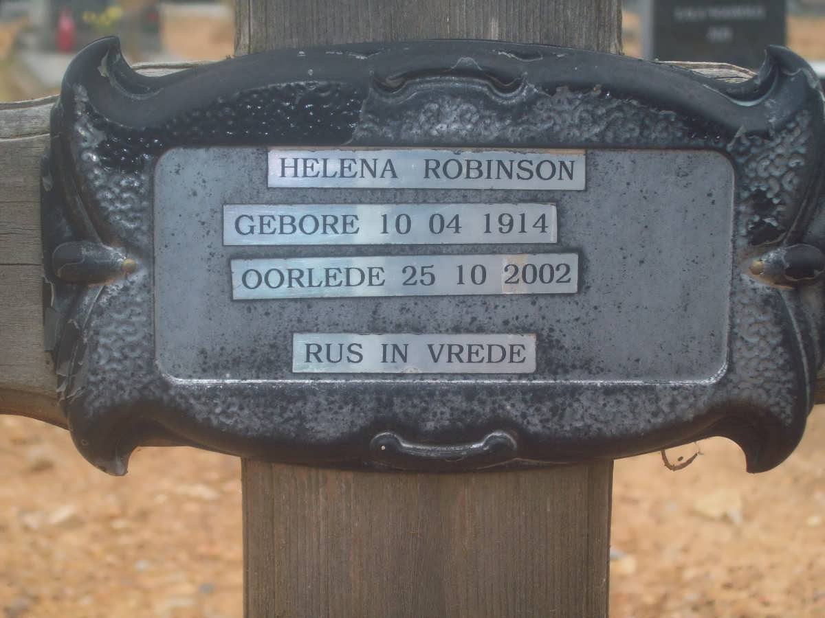 ROBINSON Helena 1914-2002