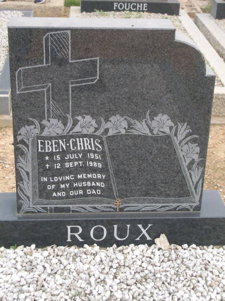 ROUX Eben-Chris 1951-1989