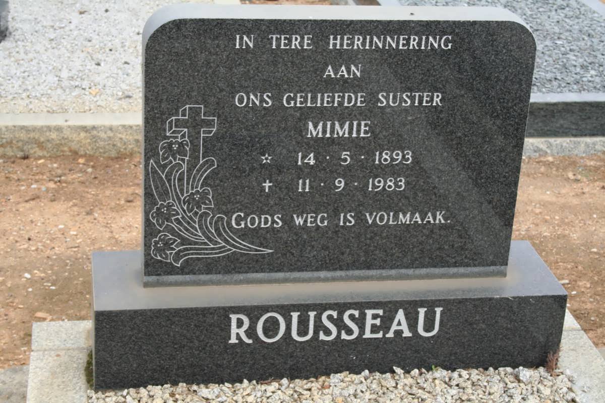 ROUSSEAU Mimie 1893-1983
