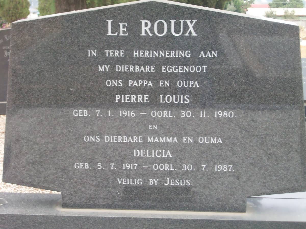 ROUX Pierre Louis, le 1916-1980 &amp; Delicia 1917-1987