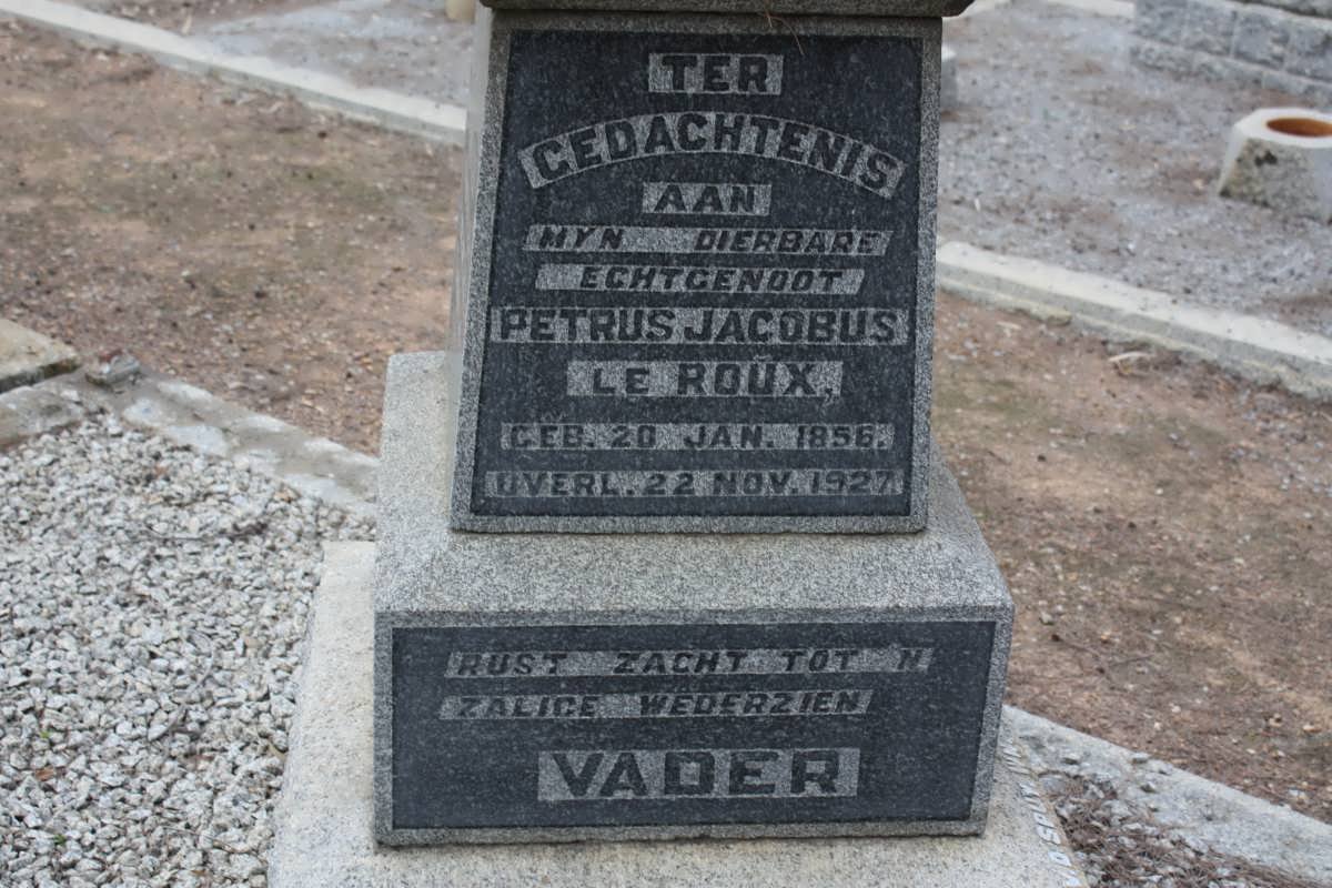 ROUX Petrus Jacobus, le 1856-1927