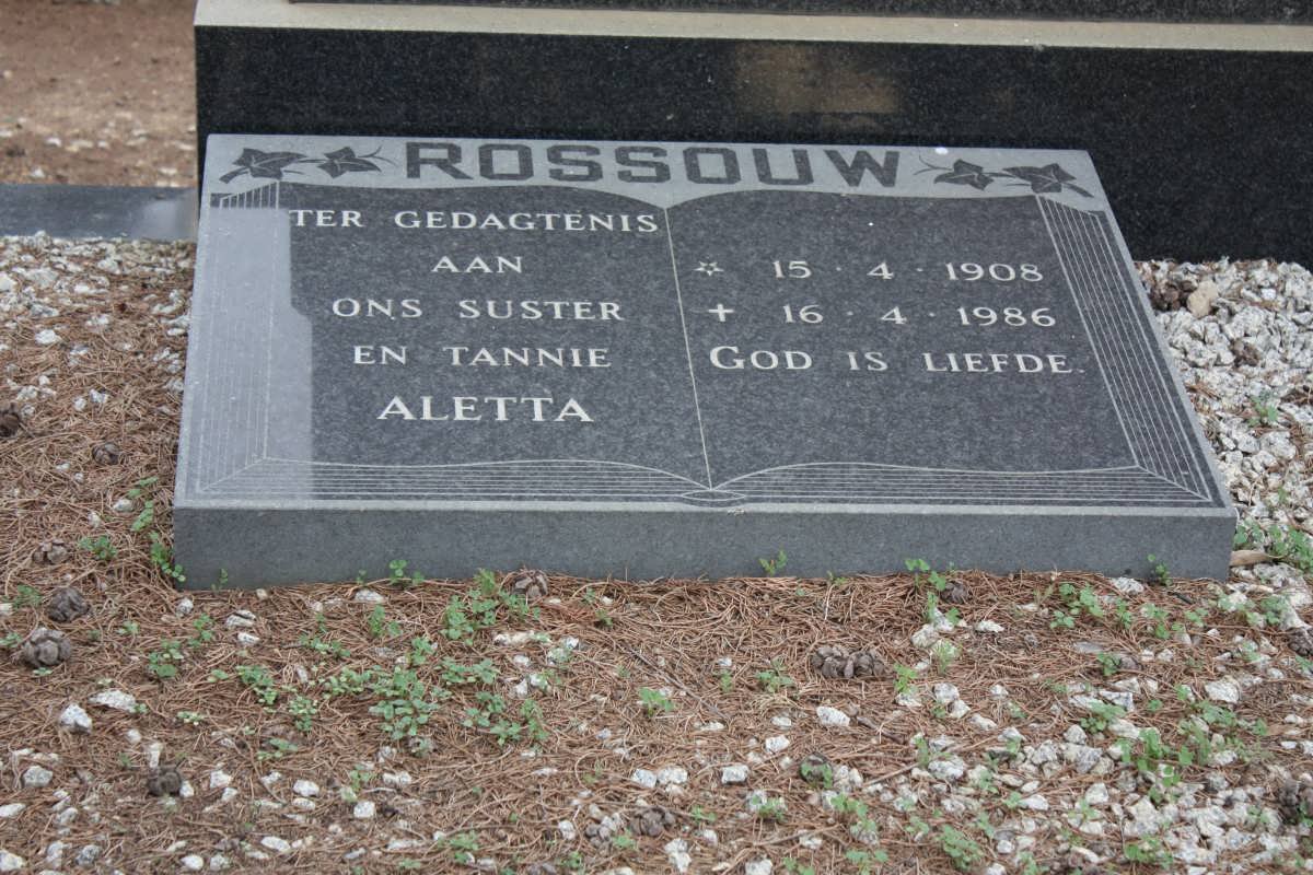 ROSSOUW Aletta 1908-1986