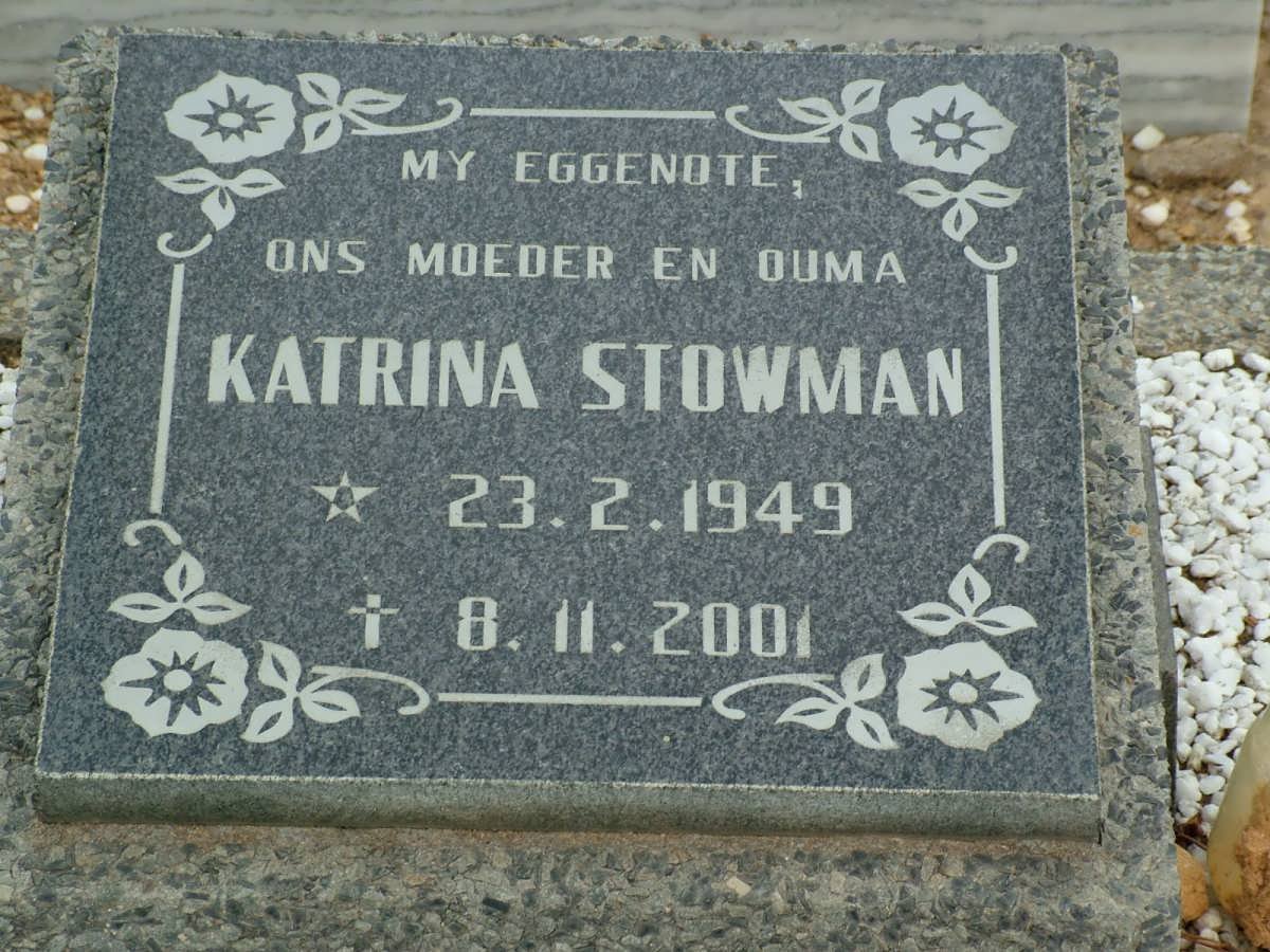 STOWMAN Katrina 1949-2001