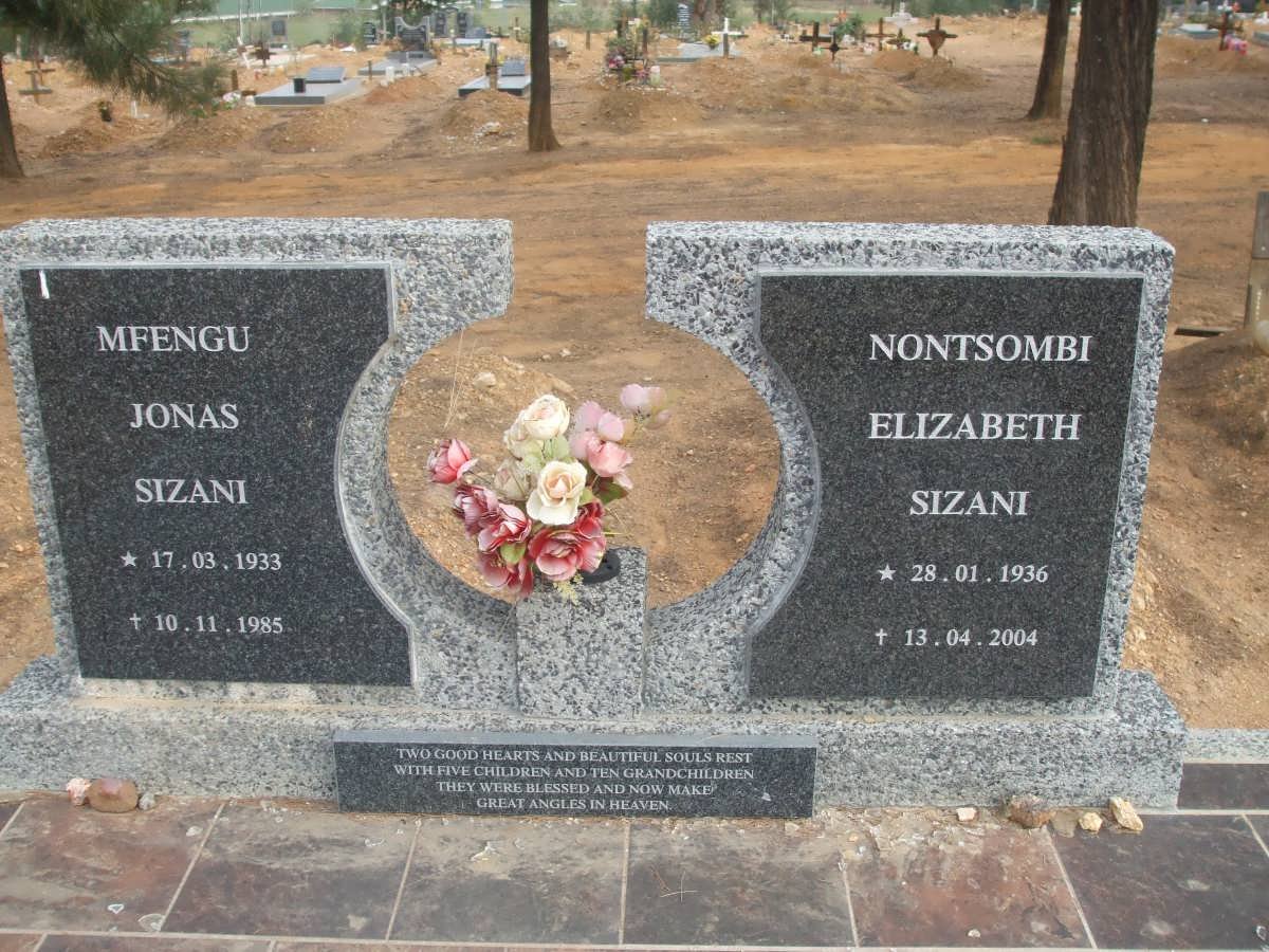 SIZANI Mfengu Jonas 1933-1985 &amp; Nontsombi Elizabeth 1936-2004