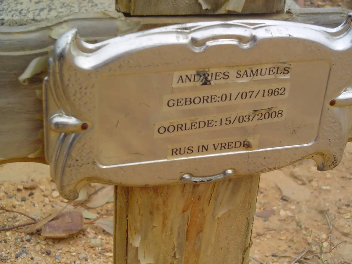 SAMUELS Andries 1962-2008