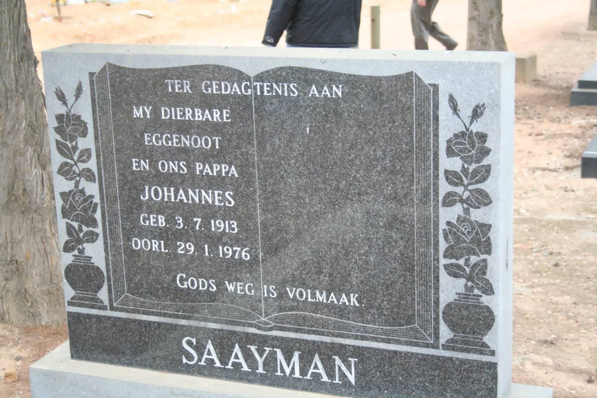 SAAYMAN Johannes 1913-1976