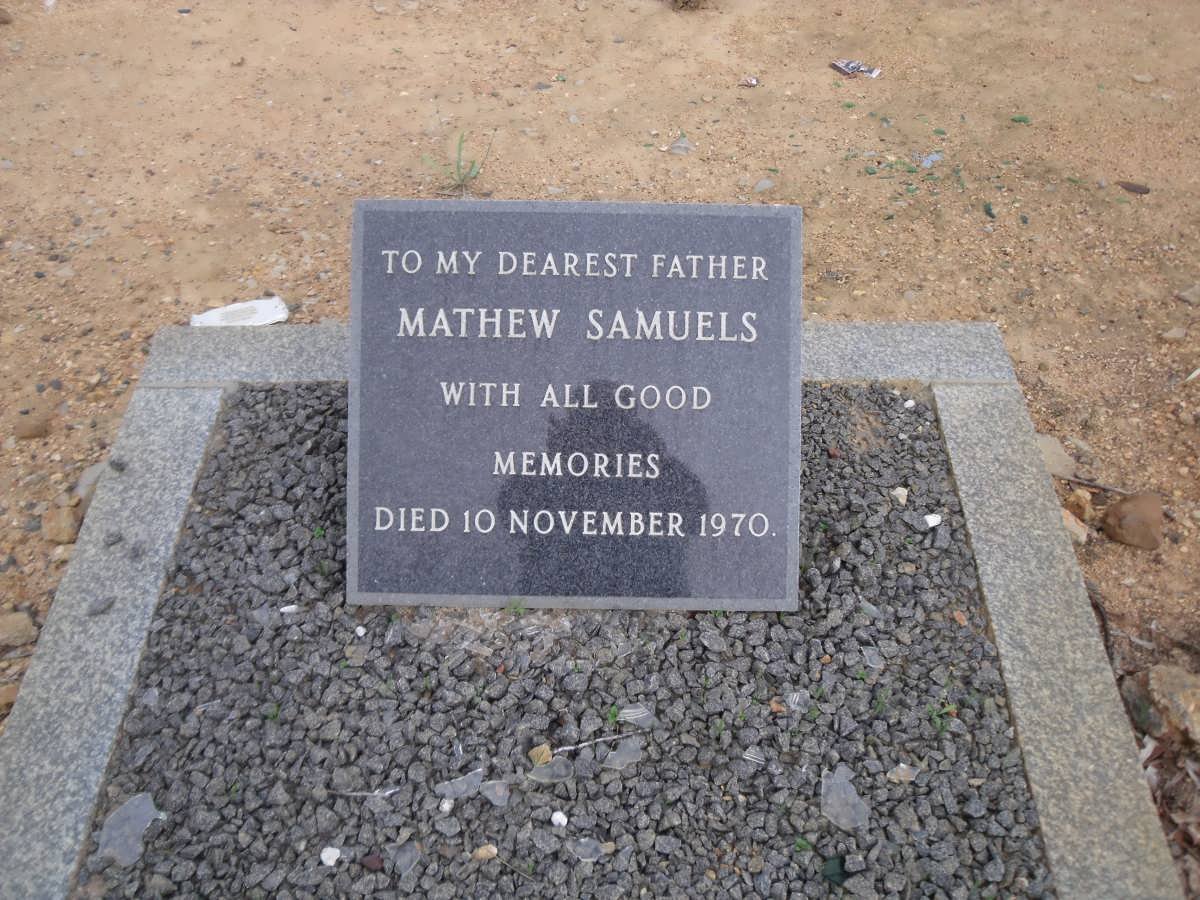 SAMUELS Mathew -1970