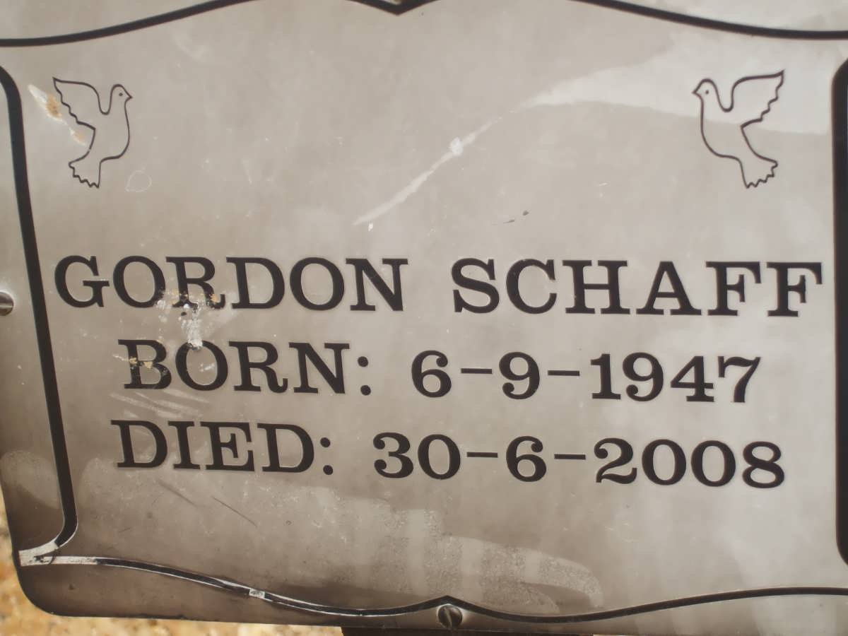 SCHAFF Gordon 1947-2008
