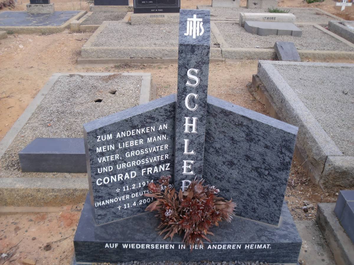 SCHLER Conrad Franz 1914-2001