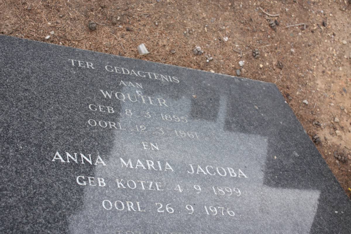 SCHREUDER Wouter 1895-1961 &amp; Anna Maria Jacoba KOTZE 1899-1976
