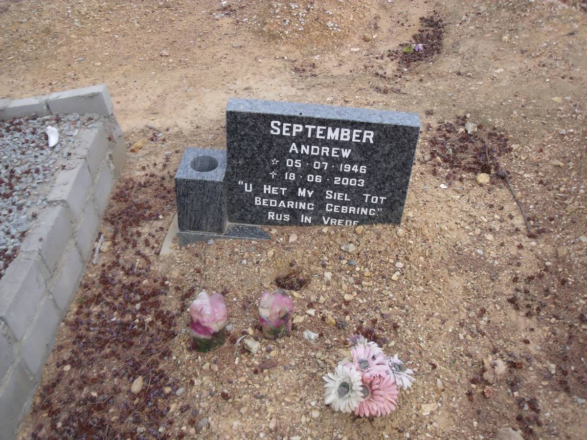 SEPTEMBER Andrew 1946-2003