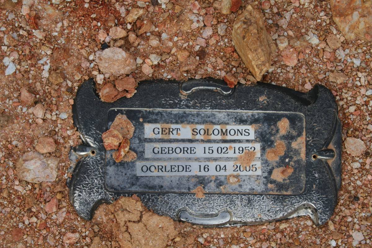 SOLOMONS Gert 1952-2005