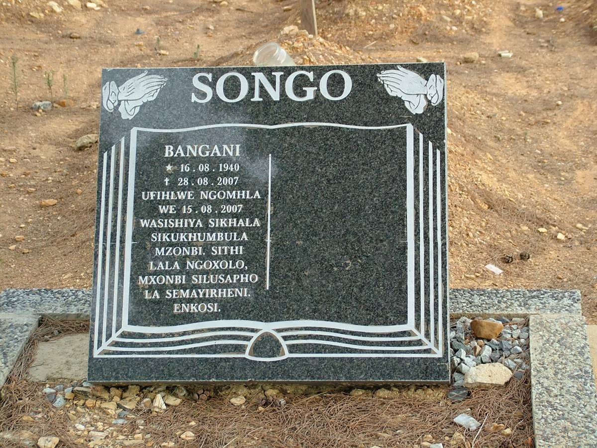 SONGO Bangani 1940-2007