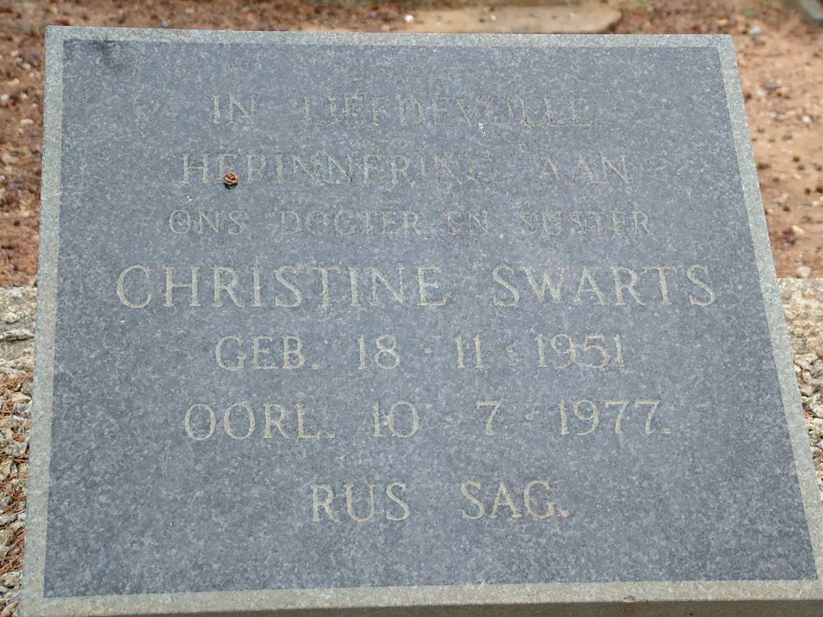 SWARTS Christine 1951-1977