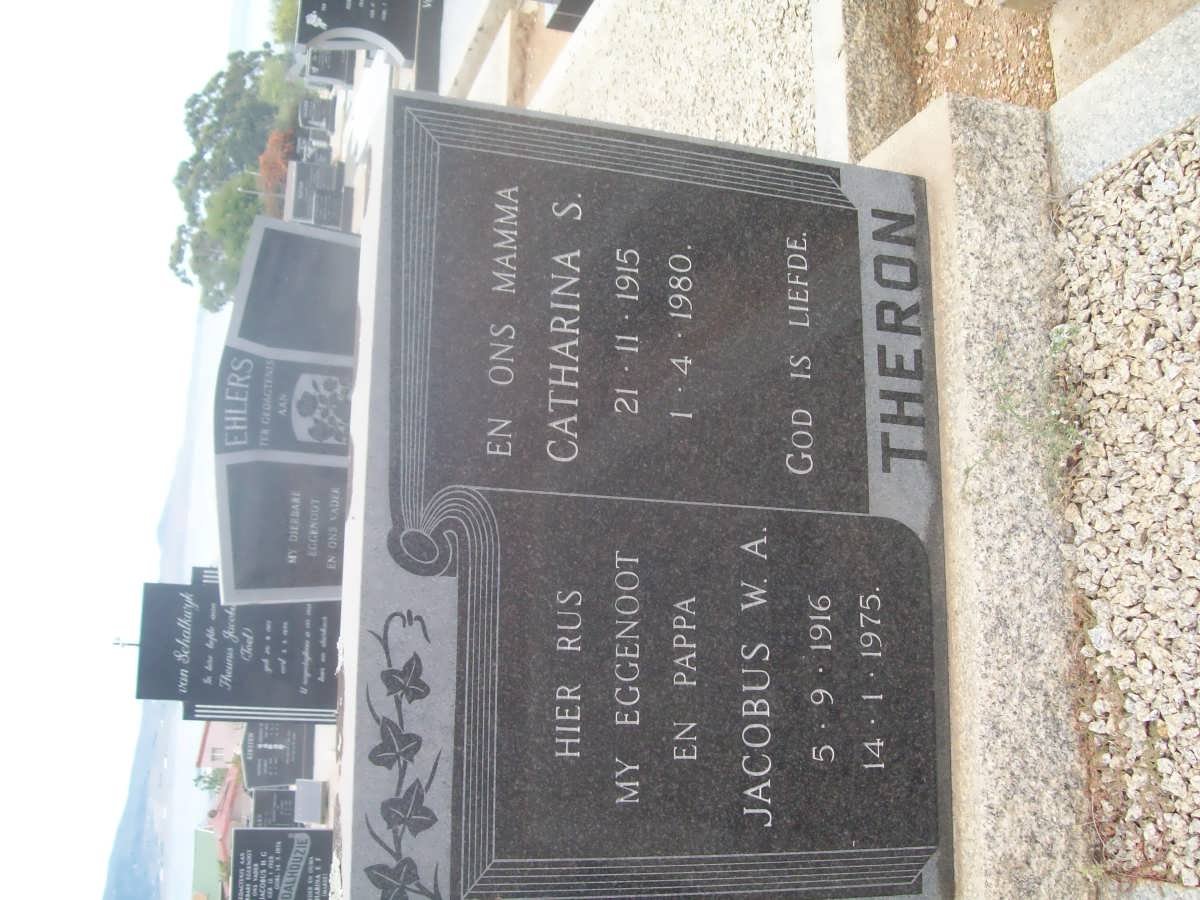 THERON Jacobus W.A. 1916-1975 &amp; Catharina S. 1915-1980