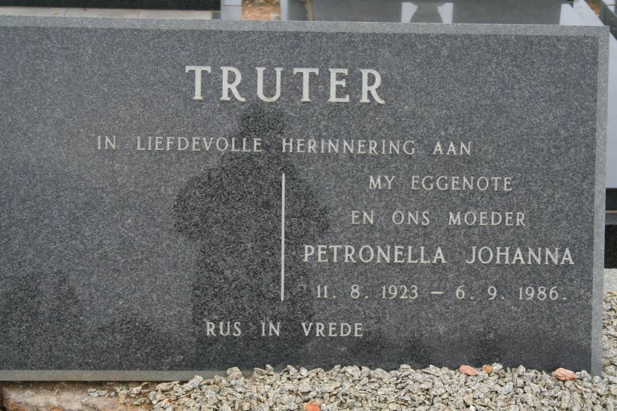 TRUTER Petronella Johanna 1923-1986