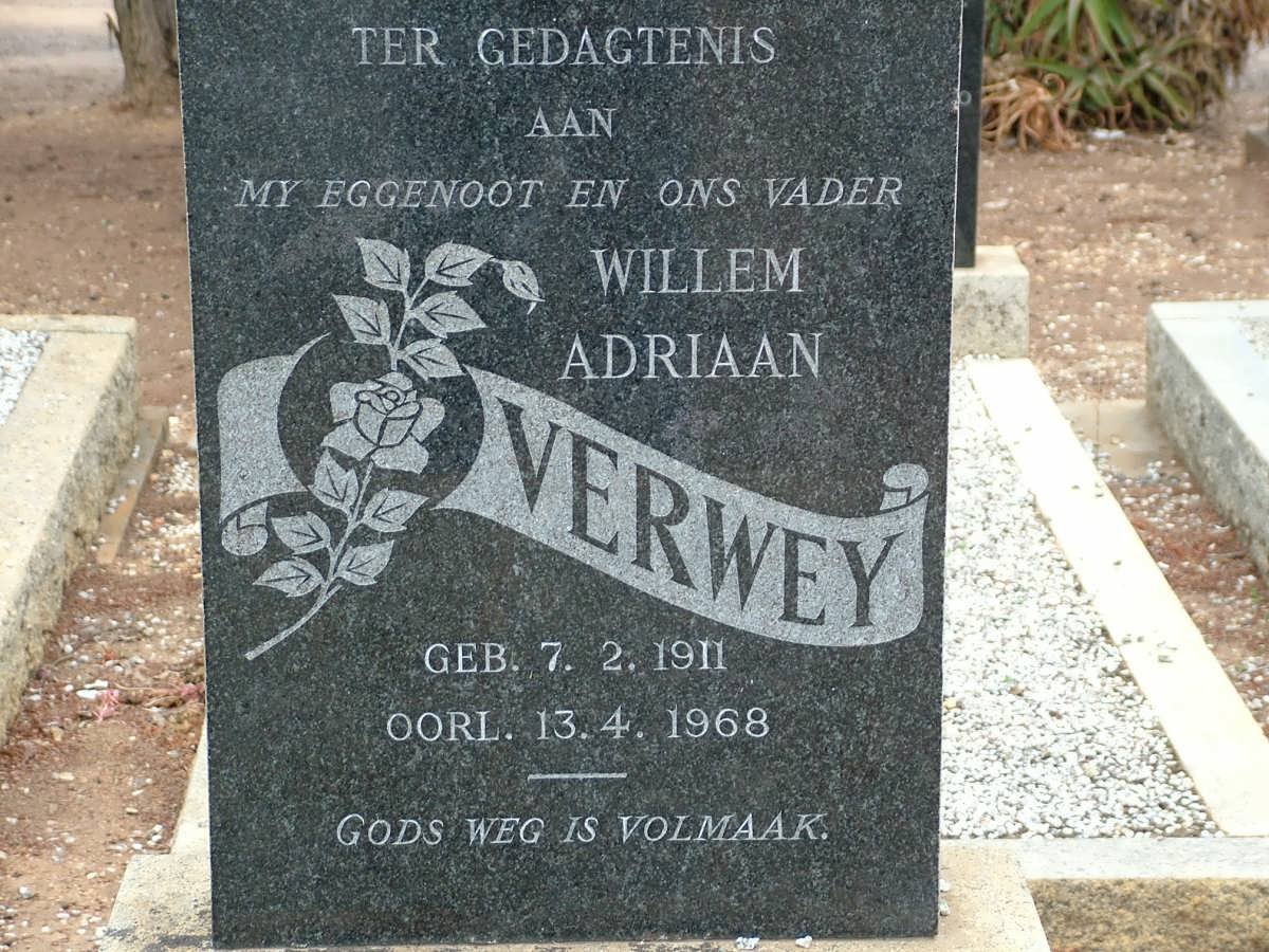 VERWEY Willem Adriaan 1911-1968