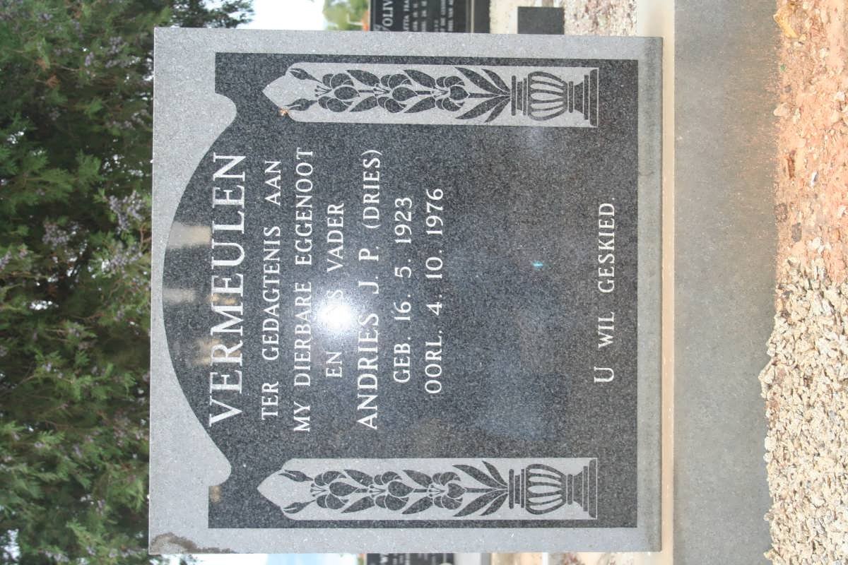 VERMEULEN Andries J.P. 1923-1976