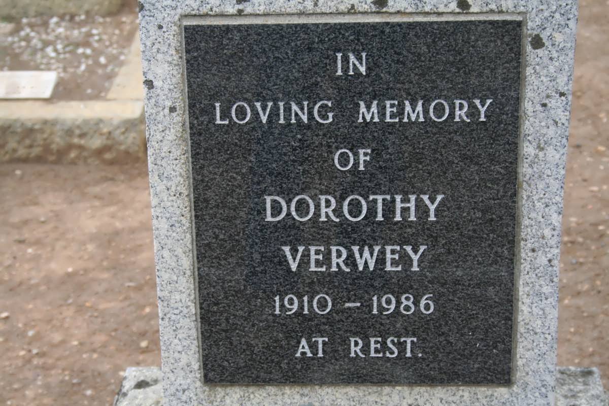 VERWEY Dorothy 1910-1986
