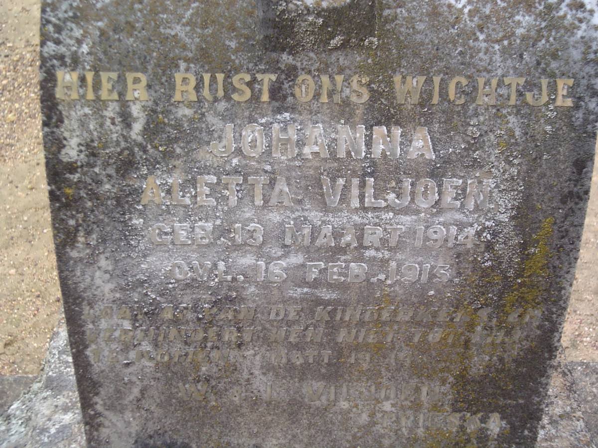 VILJOEN Johanna Aletta 1914-1915