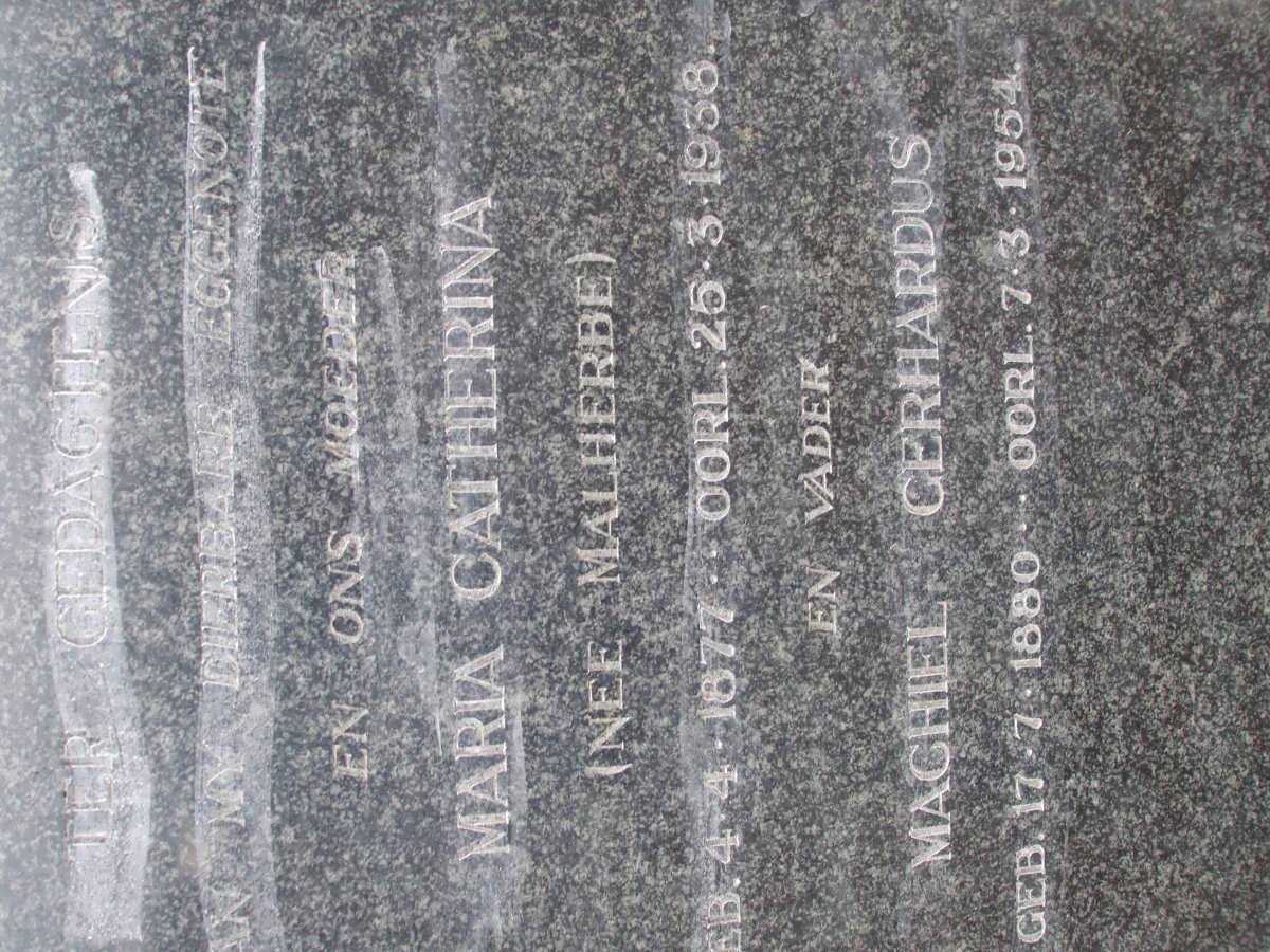 VLOTMAN Machiel Gerhardus 1880-1954 &amp; Maria Catherina MALHERBE 1877-1938