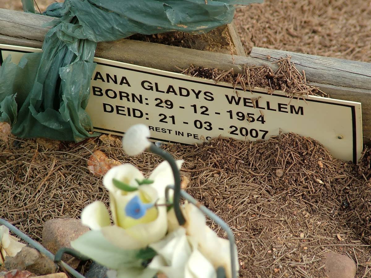 WELLEM ?ana Gladys 1954-2007
